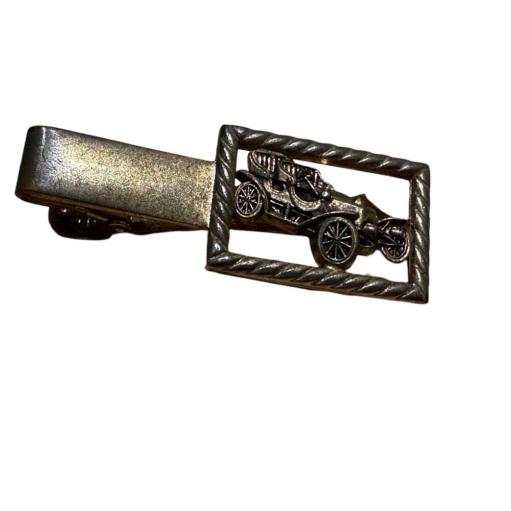 Vintage Old Fashioned Car Tie Clip from Anson